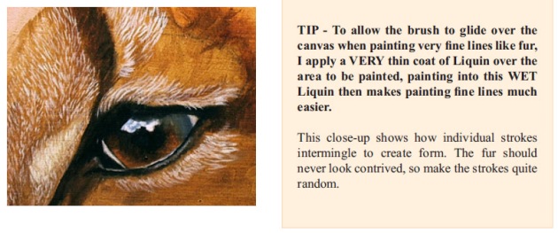 how to paint fur