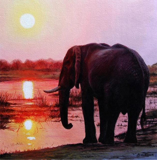 elephant-sunset-painting-ebay