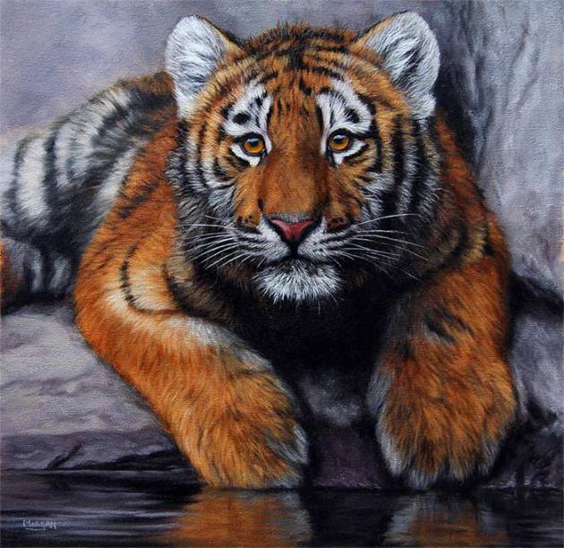 tiger cub painting